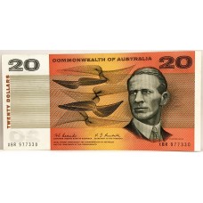 AUSTRALIA 1967 . TWENTY 20 DOLLARS BANKNOTE . COOMBS/RANDALL