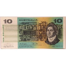 Australia 1979...Ten Dollar Banknote...Error...Ink Transfer