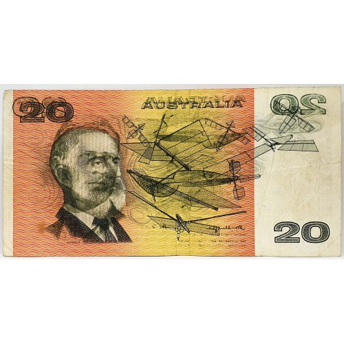 Australia 1976...Twenty Dollar Banknote...Error