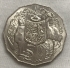 AUSTRALIA 1969 . FIFTY 50 CENTS COIN . COAT OF ARMS . HIGH GRADE