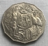 AUSTRALIA 1971 . FIFTY 50 CENTS COIN . COAT OF ARMS