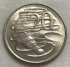 AUSTRALIA 1966 . TWENTY 20 CENTS COIN . FIRST PORTRAIT . PLATYPUS