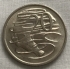 AUSTRALIA 1972 . TWENTY 20 CENTS COIN . PLATYPUS