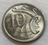 AUSTRALIA 1971 . TEN 10 CENTS COIN . LYREBIRD