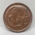 AUSTRALIA 1976 . ONE 1 CENT COIN . FEATHER-TAILED GLIDER