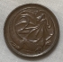 AUSTRALIA 1970 . TWO 2 CENTS COIN . FRILLED NECK LIZARD