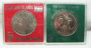 ST HELENA 1981 . CROWN and 1982 FALKLAND ISLANDS . CROWN