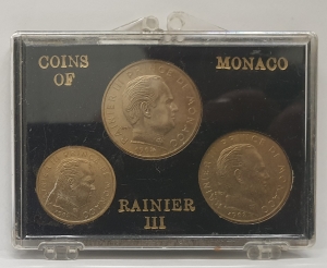 MONACO 1962 . PRESTIGE COIN SET . RAINER 3rd . IN A CASE