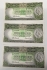 AUSTRALIA 1961 . ONE 1 POUND BANKNOTE . CONSECUTIVE TRIO . COOMBS/ WILSON