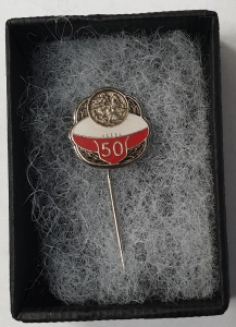 ST GEORGE LEAGUES CLUB DRAGON . 50TH ANNIVERSARY PIN . MADE BY ANGUS & COOTES