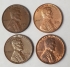UNITED STATES OF AMERICA 1949 - 1976 . ONE 1 CENT COINS . EXTRA FINE TO UNCIRCULATED