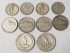 UNITED STATES OF AMERICA 1944 ONWARDS . 1/4 QUARTERS, NICKELS AND DIMES . MIX GRADE COINS