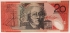 AUSTRALIA 1994 . TWENTY 20  DOLLARS BANKNOTE . EVANS/FRASER . LAST PREFIX DA95