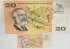 AUSTRALIA 1967 . TWENTY 20 DOLLARS BANKNOTE . MAJOR ERROR . MISSING COLOUR SIMULATION