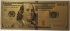 UNITED STATES OF AMERICA 2009 . ONE HUNDRED 100 DOLLARS BANKNOTE . GOLD . WITH C.O.A