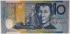 AUSTRALIA 1993 . TEN 10 DOLLARS BANKNOTE . RED PRINT SERIALS