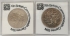 NEW ZEALAND 1974 . ONE 1 DOLLAR COINS . 2x COMMEMORATIVE COINS . COMMONWEALTH GAMES