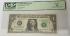 UNITED STATES OF AMERICA 2003 . ONE 1 DOLLAR BANKNOTE . ERROR . WET INK TRANSFER