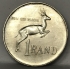 SOUTH AFRICA 1966 . ONE 1 RAND COIN . LOW MINTAGE