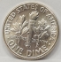 UNITED STATES OF AMERICA 1964 D . ONE 1 DIME COIN . WASHINGTON . LOW MINTAGE
