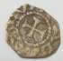 ITALY 1139 - 1339 A.D . HAMMERED SILVER GENOA . CONRAD III . LUNARDI TYPE C