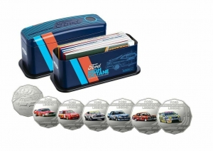 AUSTRALIA 2018 . FIFTY 50 CENTS . 7 COIN SET . FORD MOTORSPORT . HIGH OCTANE
