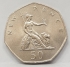 GREAT BRITAIN UK ENGLAND 1981 . FIFTY 50 PENCE COIN