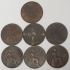 GREAT BRITAIN UK ENGLAND 1862-1910 . ONE 1 PENNY . LOT OF 7 COINS