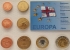 DENMARK FAROE ISLAND 2004 . EURO SPECIMEN PATTERN SET OF 8 COINS