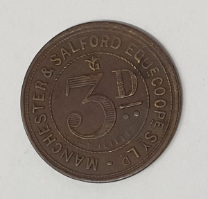 GREAT BRITAIN UK ENGLAND. 3D TOKEN . MANCHESTER and SALFORD