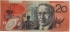 AUSTRALIA 1997 . TWENTY 20 DOLLARS BANKNOTE . EVANS/MacFARLANE . FIRST PREFIX AA