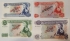 MAURITIUS 1978 . FIVE 5 - FIFTY 50 RUPEES BANKNOTES . SPECIMEN SET