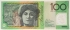 AUSTRALIA 1998 . ONE HUNDRED 100 DOLLARS BANKNOTE . EVANS/MacFARLANE . LAST PREFIX CF98