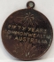 AUSTRALIA . TWO 2 FEDERATION MEDALS . 50 YEARS COMMEMORATIVE