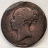 GREAT BRITAIN UK ENGLAND 1854/3 . PENNY . OVERDATE 