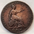GREAT BRITAIN UK ENGLAND 1854/3 . PENNY . OVERDATE 