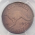 AUSTRALIA 1959 M . ONE 1 PENNY . PROOF . PCGS PR63RB