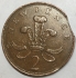 GREAT BRITAIN UK ENGLAND  1971 . TWO 2 PENCE . ERROR . CLIPPED PLANCHET