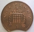 GREAT BRITAIN UK ENGLAND 1986 . ONE 1 PENNY . ERROR . CLIPPED PLANCHET