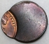 UNITED STATES OF AMERICA 1991 . ONE 1 CENT COIN . ERROR . 90% MIS-STRIKE